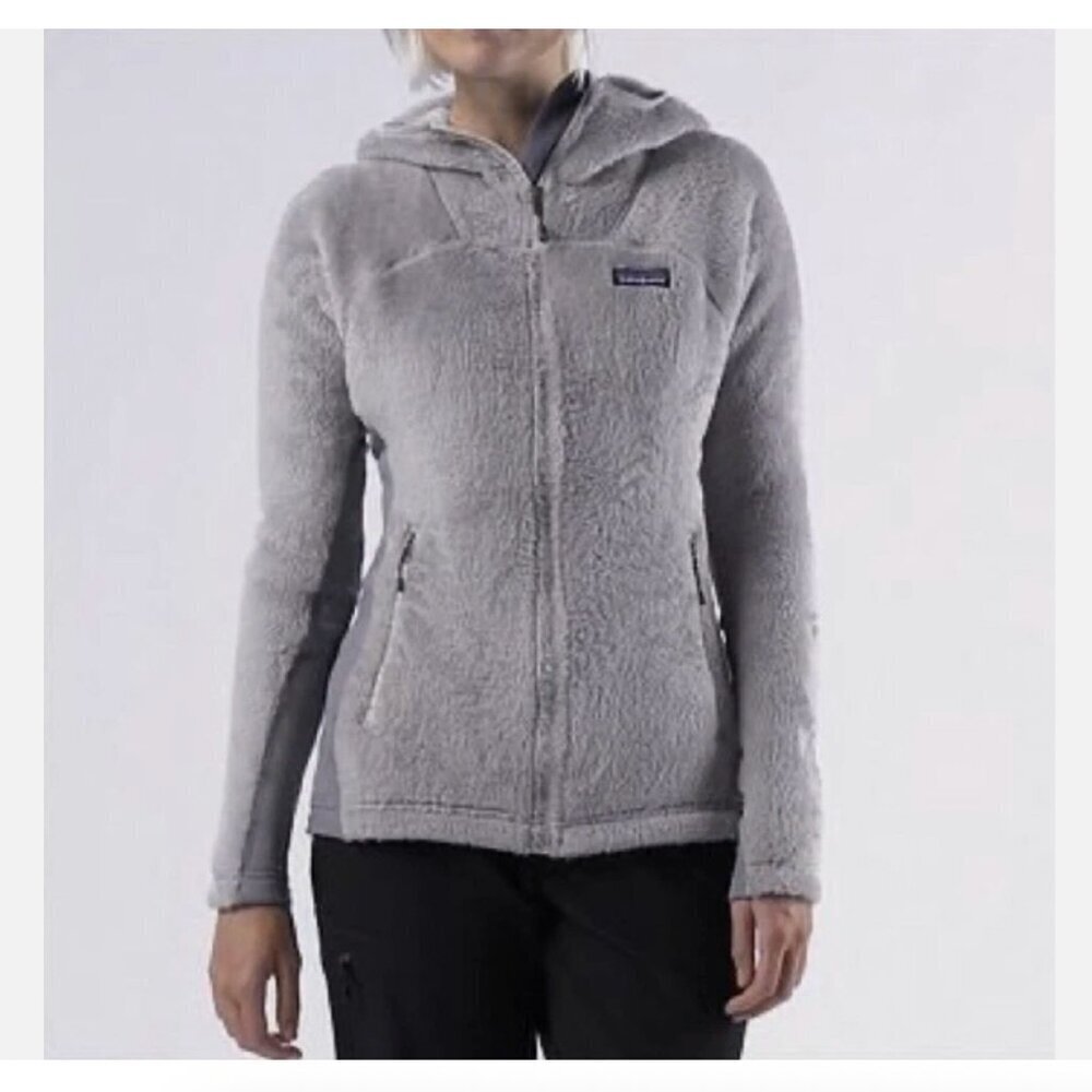 Patagonia R3 Hi-Loft grey zip up hooded jacket